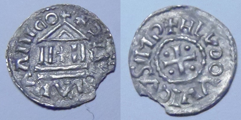 Denarius-From-Louis-The-Pious,-Fresh-From-The-Field!