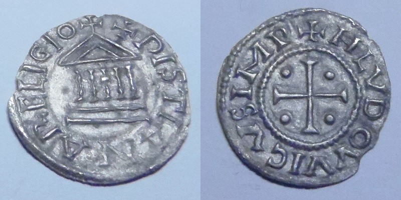 Denarius-From-Louis-The-Pious,-Fresh-From-The-Field!