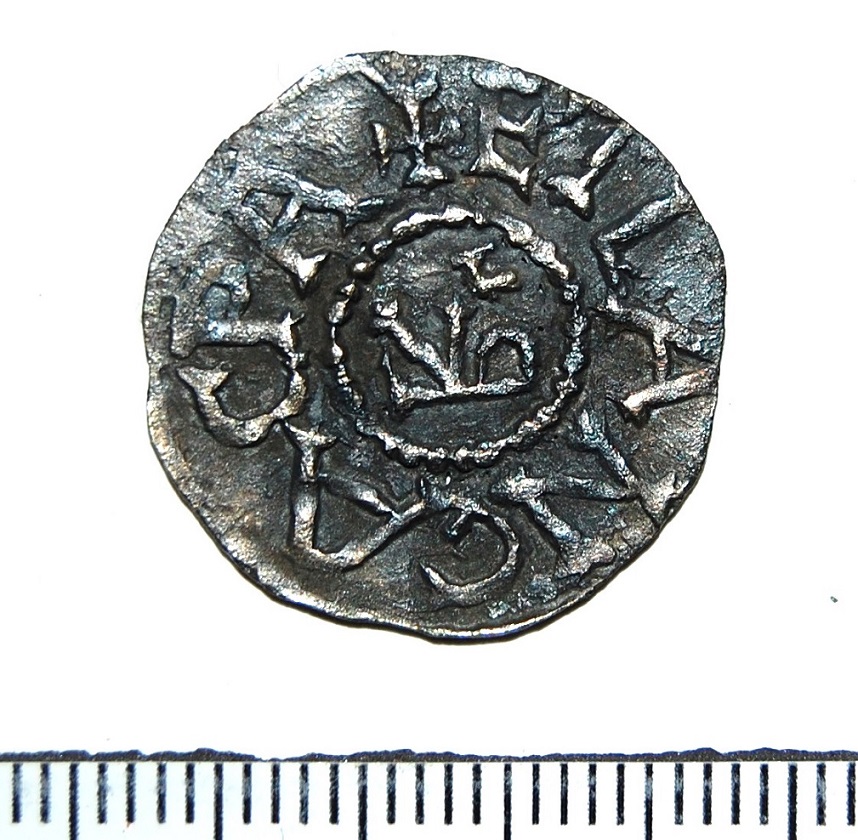 Silver-Denarius-From-Charlemagne-Et-Lang-Ac-Pat