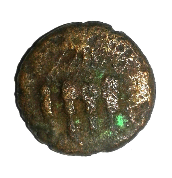 Greek-Or-Roman-Bronze-Coin-With-4-Column-Temple?