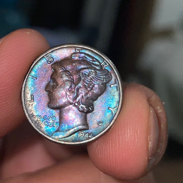 1944-Mercury-Dime-Artificially-Toned?