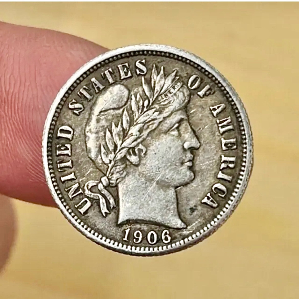 1906-S-Barber-Dime-For-Grading