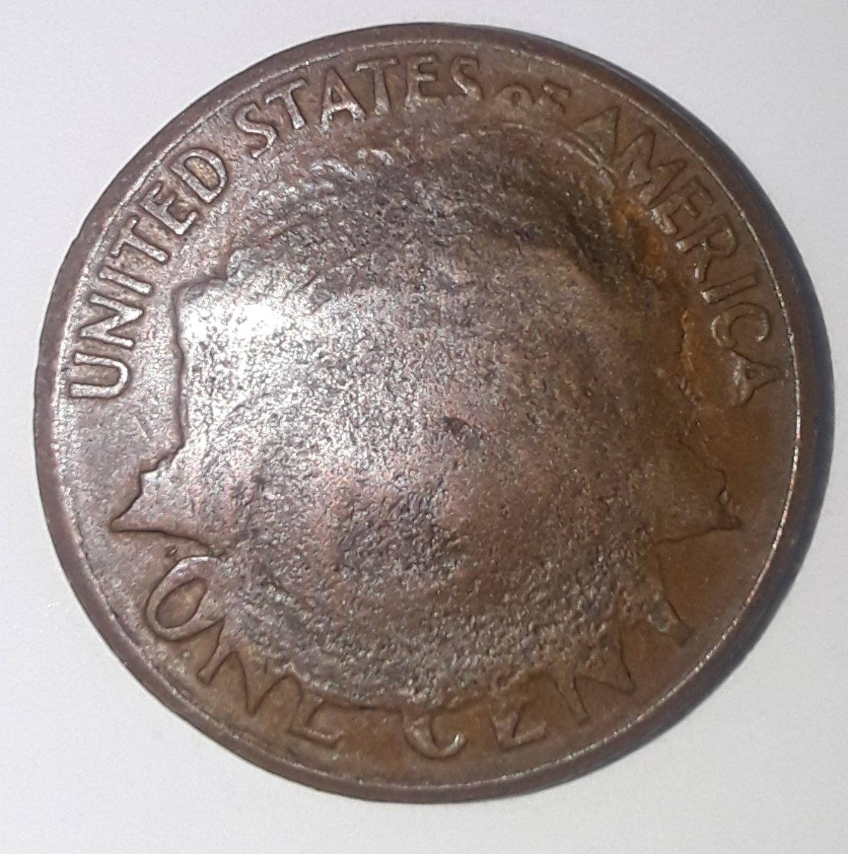 1964-D-Lincoln-With-Possible-Foreign-Object-Error-On-Reverse-Better-Pics