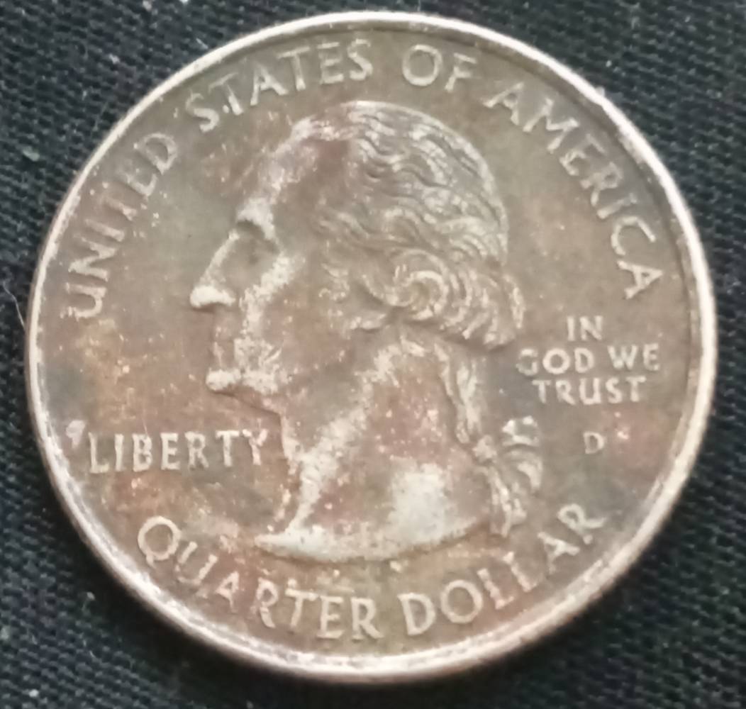 2000-D-Maryland-25¢--Missing-Clad-Layer,-Or-Wear-And-Tear?