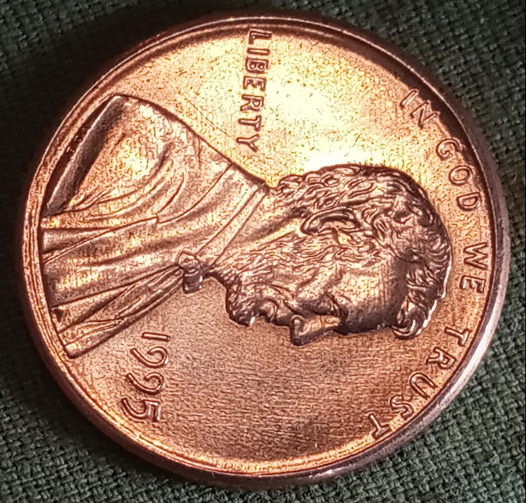 1995-P-Lincoln-Memorial-Cent--W/Oddity