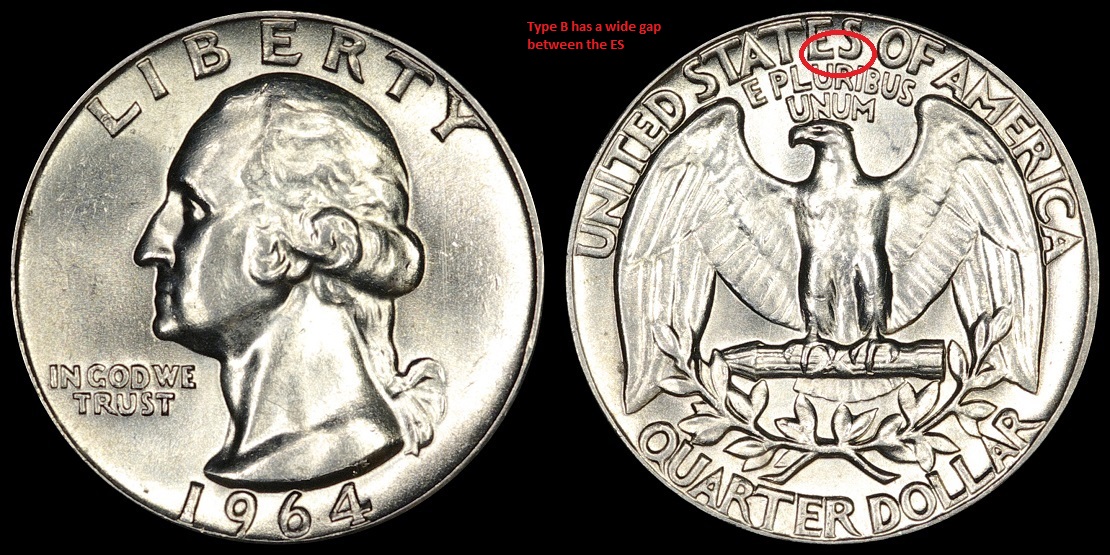 1964-Type-B-Reverse-FS-901-Washington-Quarter-X-2-Grades?