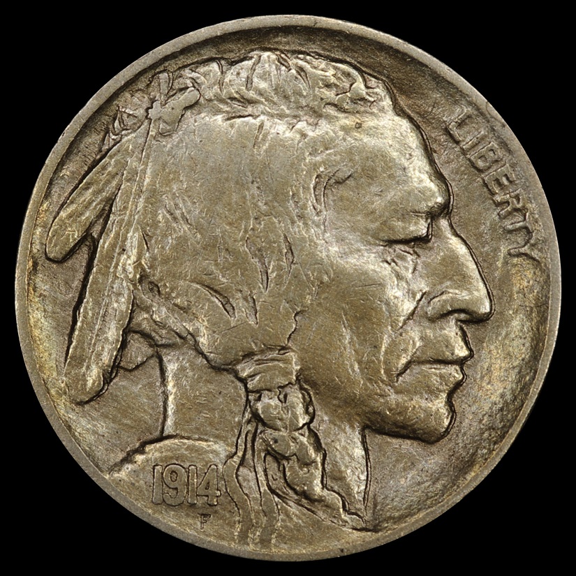 1914-Buffalo-Nickel---Machine-Doubling-?