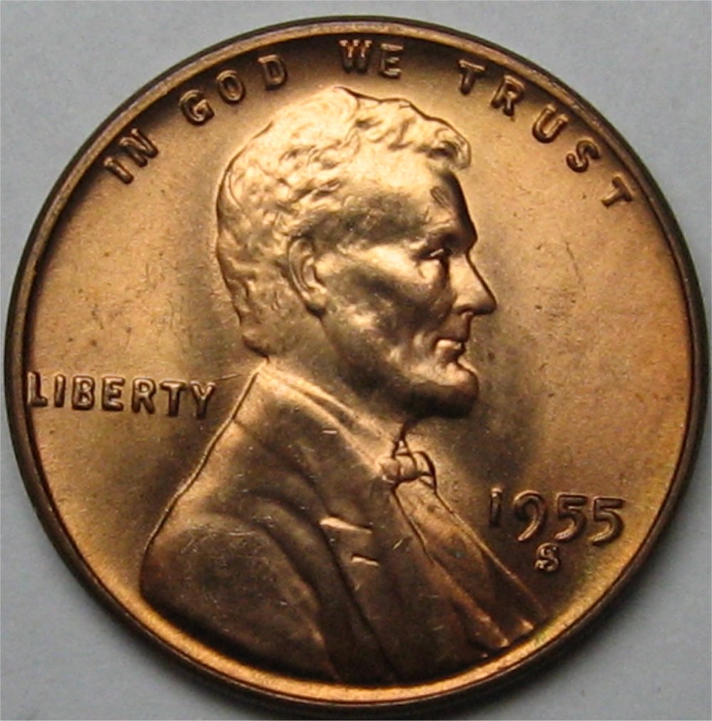 1955-S-Lincoln-Cent-Toner---Grade-It!