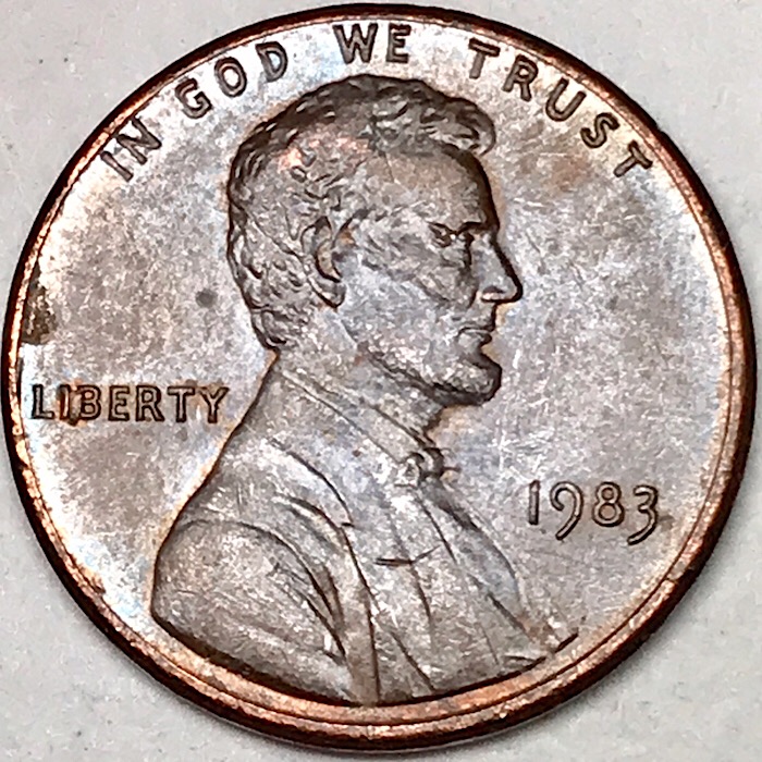 1983-Lincoln-Cent-Ldb3-3el+