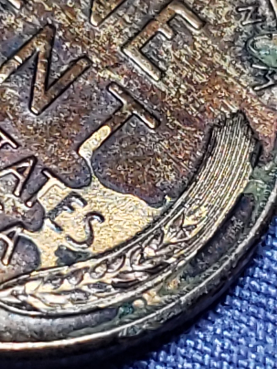 1935-Wheat-Penny-With-Strange-Coloring