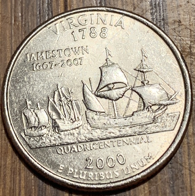 Virginia-State-Quarter-With-Strangely-Damages-Mint-Mark