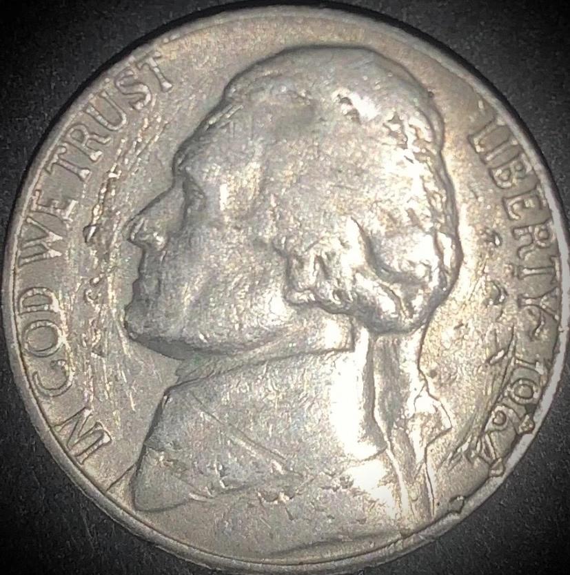 1964-D-Jefferson,-Nickel-Coin-Error