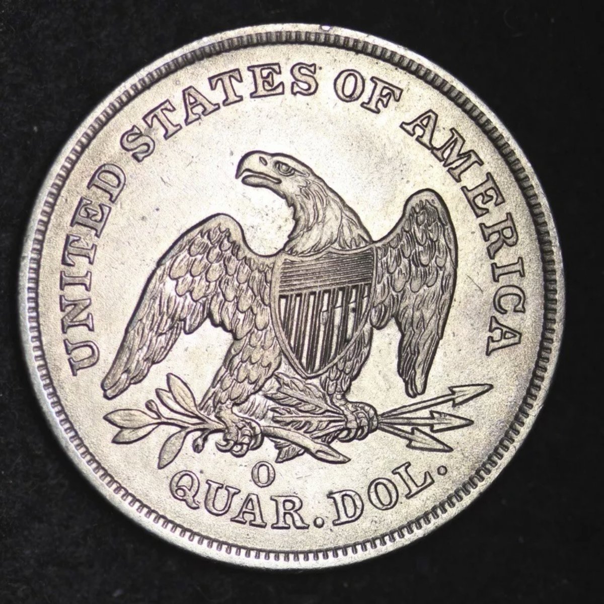 1840-O-Seated-Liberty-Quarter,-No-Drapery,-Grade-Request