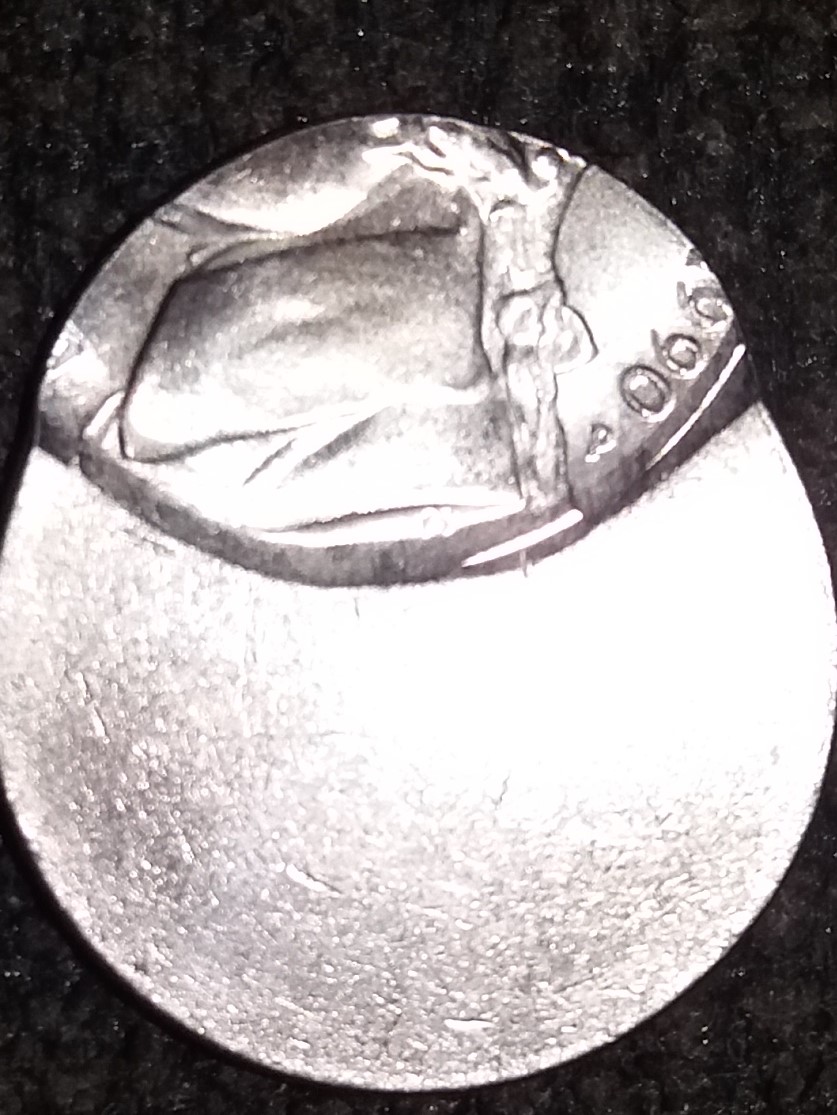 1990-P-Jefferson-Nickel-Off-Centered-Structed-On-Something