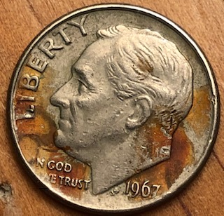 I-Found-A-1967-Roosevelt-Dime-With-A-Smooth-Edge.--Weighs-2.16-Grams