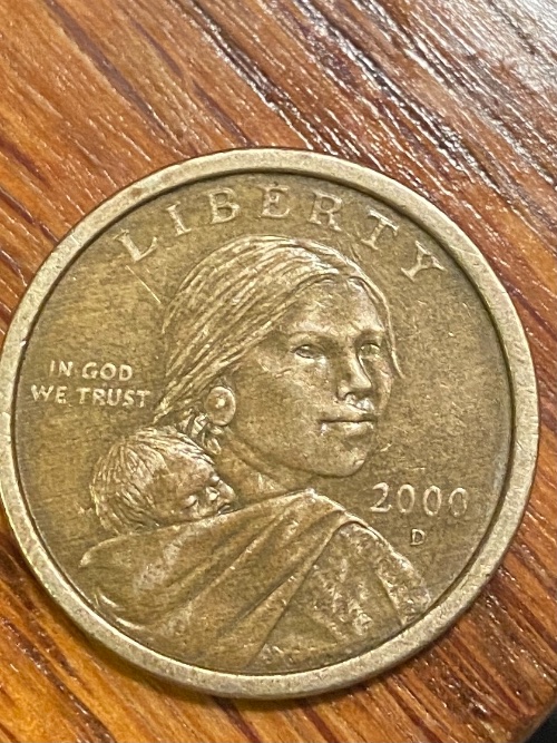 2000---D-Sacagawea-Dollar-|-Check-Out-The-Eagles's-Claws