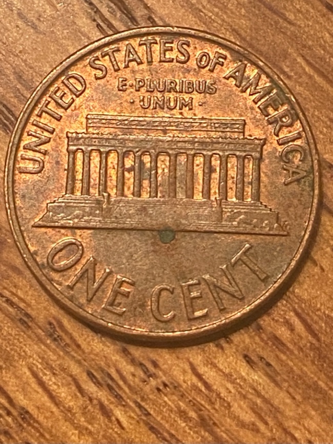 1960---Lincoln---Small-Date-W/Crud-Chips-On-Obverse