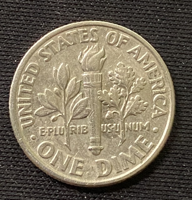 1988-P---Dime---Funky-Stuff-On-Obverse