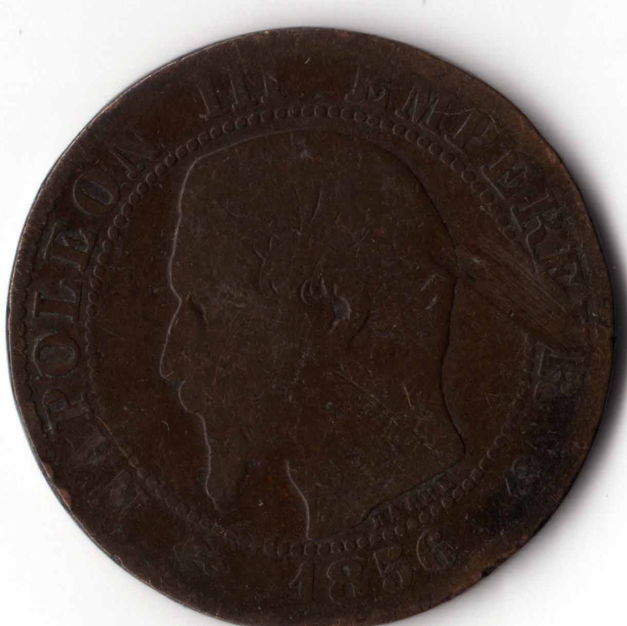 Unk-French-Coin-Id:-1856-France-Centime