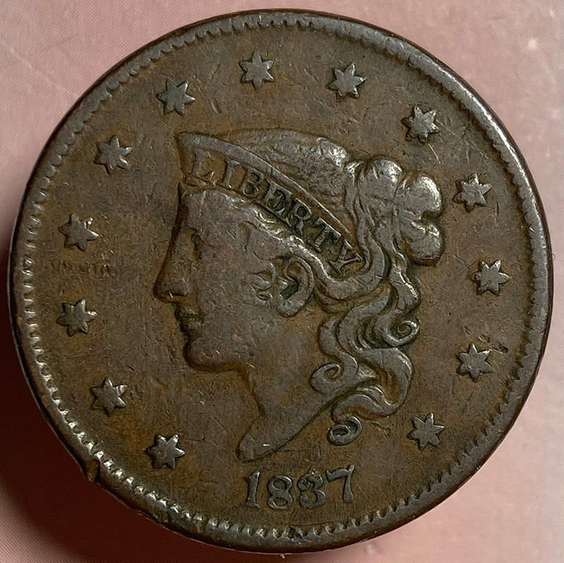 1837-Coronet-Head-Large-Cent