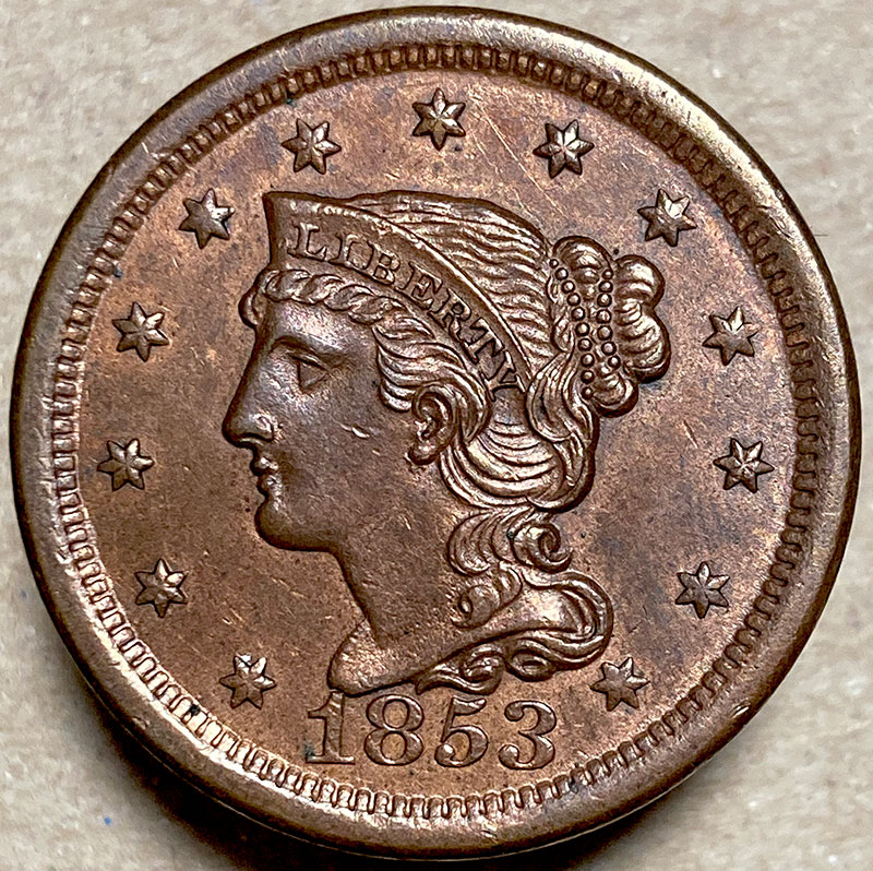 One-More-Braided-Hair-Cent---1853-N12---Opinions-And-Grade-Please