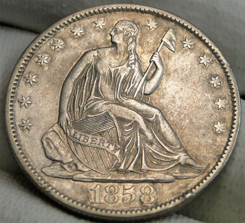 1858-O-Seated-Liberty-Half-For-Grade-And-Opinions