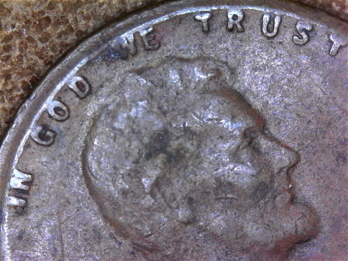 1951-D-Penny-Missing-L-In-Liberty-And-Light-Strike-On-Rear?