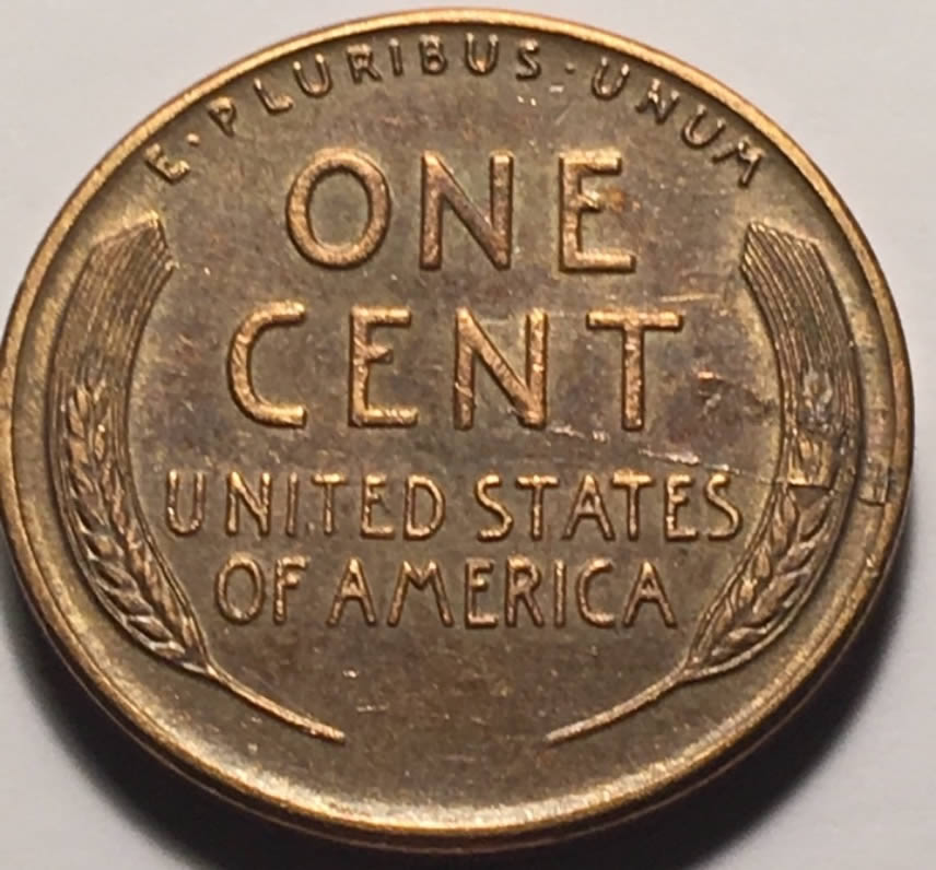 1953-P-Lincoln-Wheat-Cent,-W/Reverse-Die-Crack?