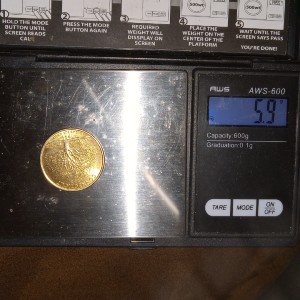 1999-D-Gold-Connecticut-Quarter-Experimental-Planchet-Error