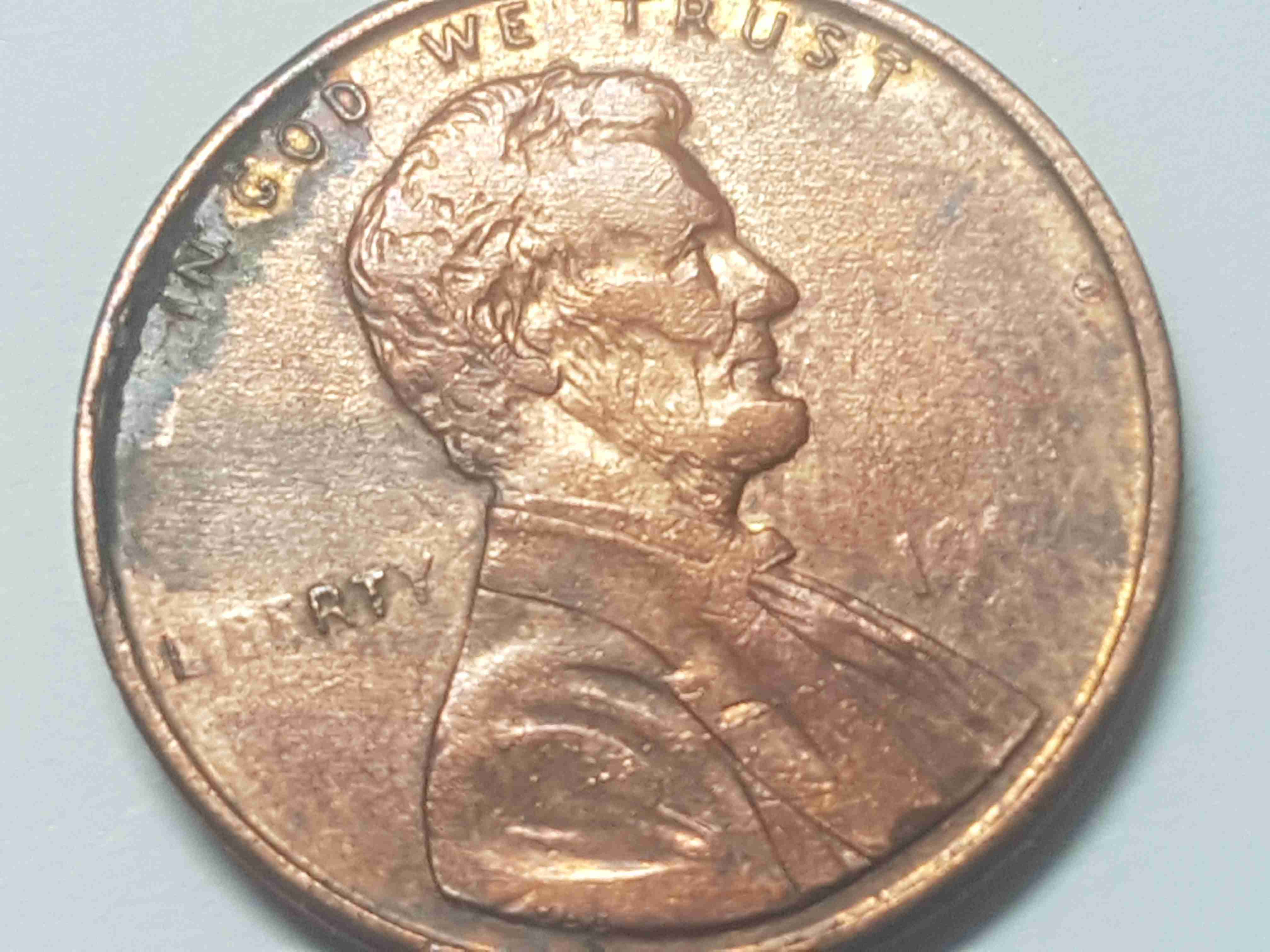 Penny-With-No-Stamp-Date-And-Anomalie-On-O-Of-One-Cent