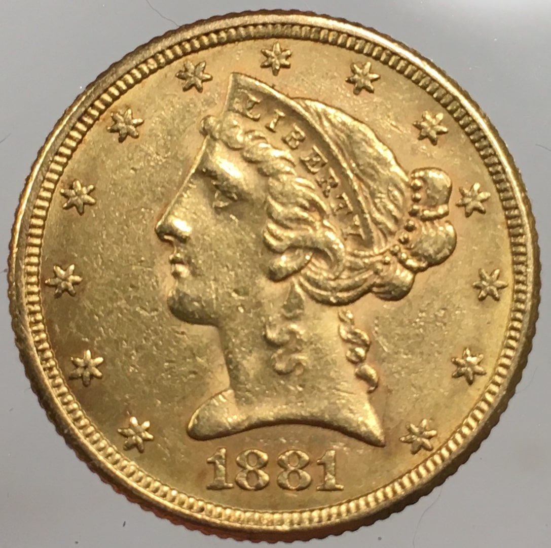 1881-$5-Half-Eagle-Liberty-Head
