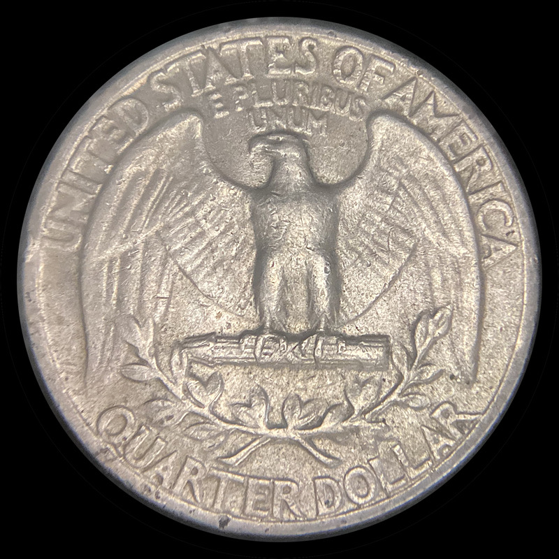 1941-Washington-Quarter,-Doubled-Beak-DDR-005-Stage-E,-Wwhr-001,-Circulated.