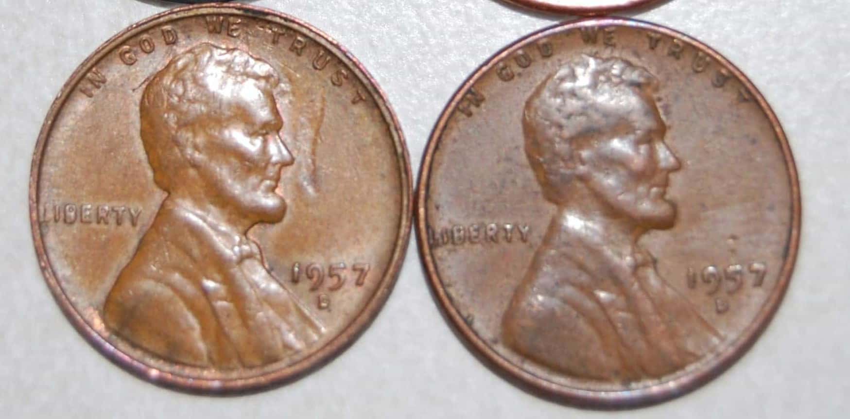 1957-Wheat-Penny-With-Partially-Stamped-Back