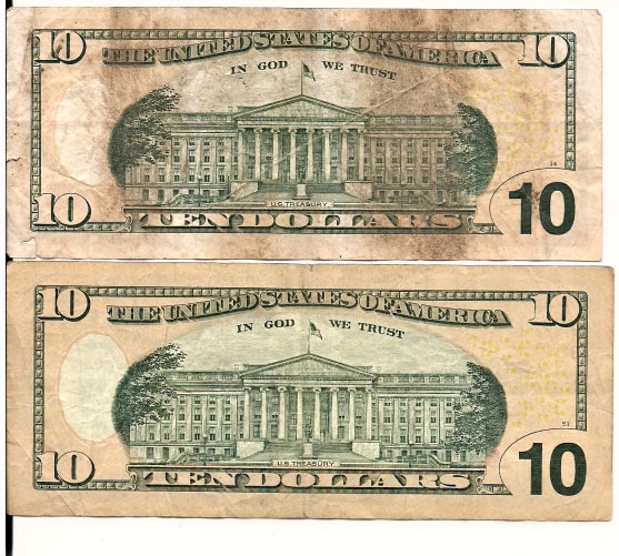 $10-Bill-With-Incomplete-Dye-On-The-Paper