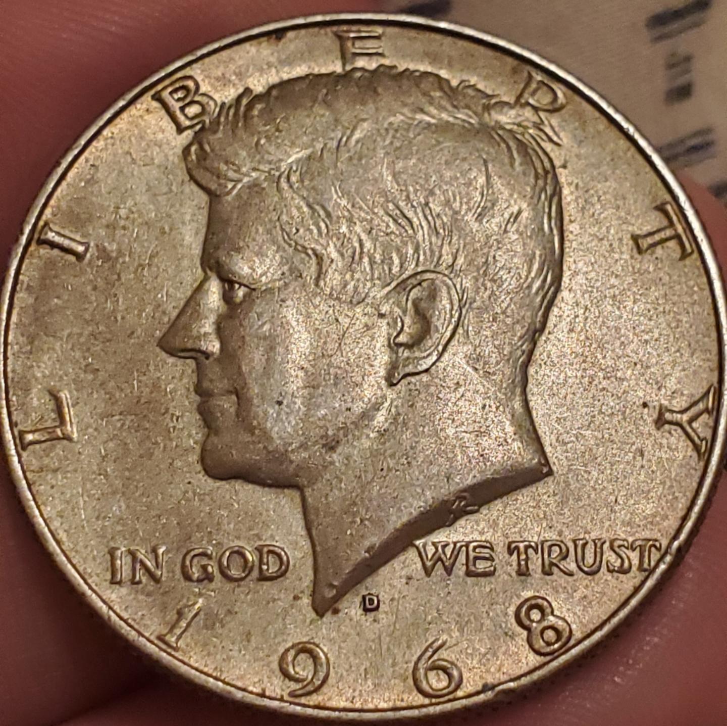 1968-D-Half-Dollar,-Reverse-Side-Letter-Doubling?