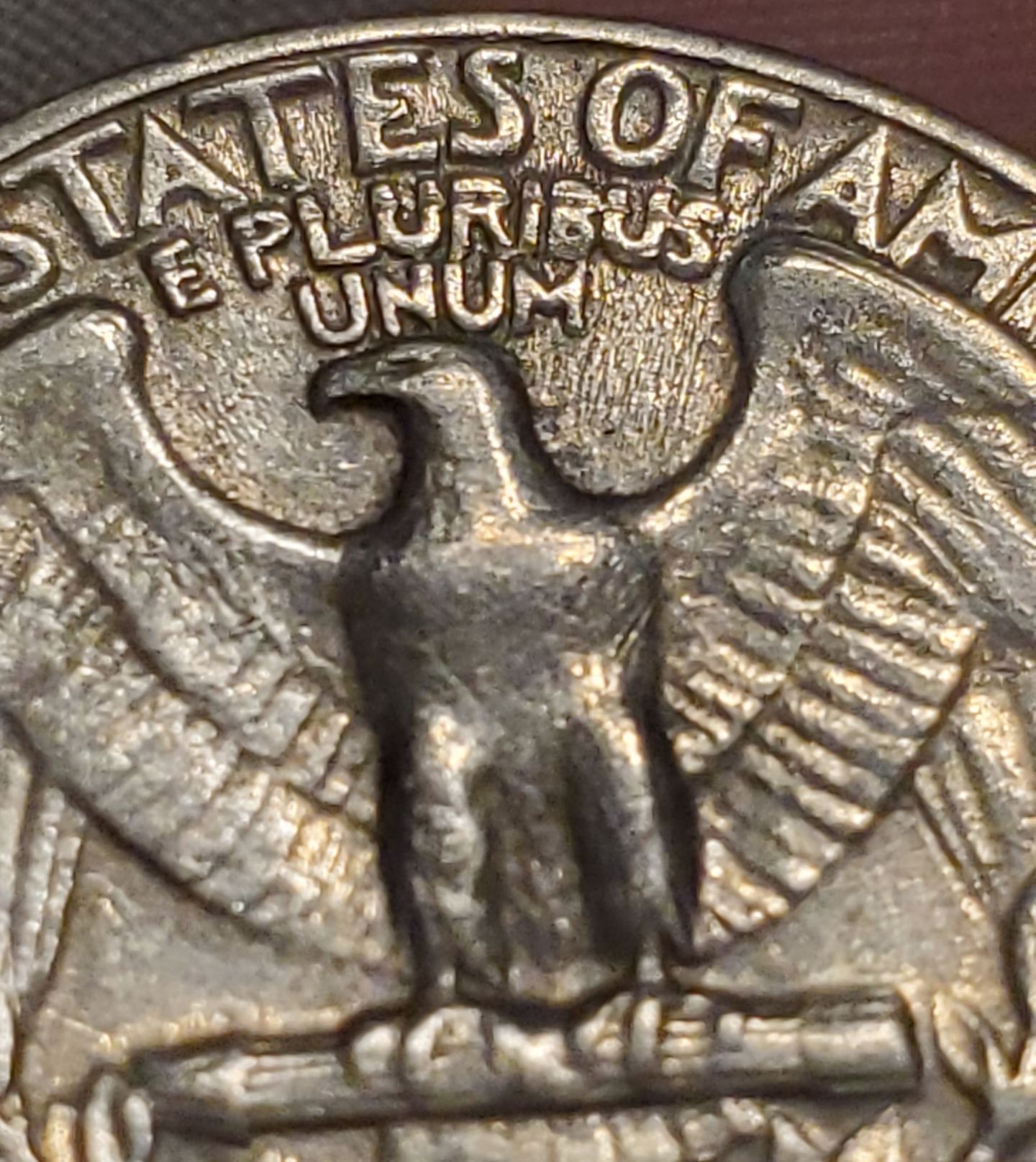 1966-Quarter-Reverse-Side-With-Line-Through-E-Pluribus-And-Top-Of-Wing