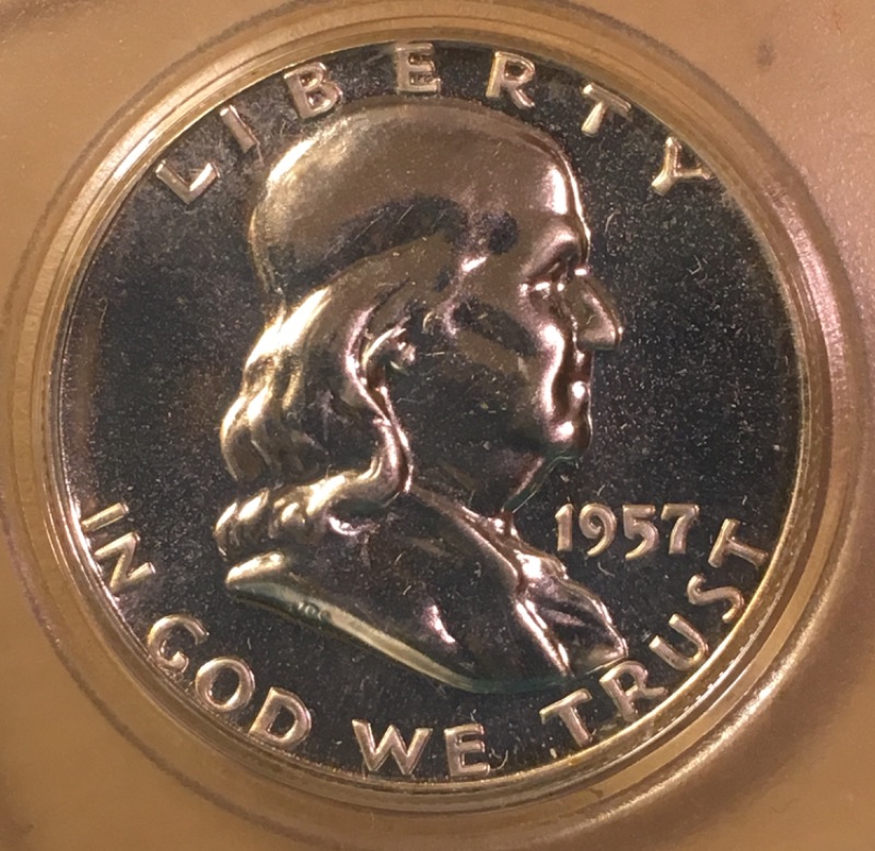 1957-Proof-Franklin-Half-Dollar-Tdr-Find!