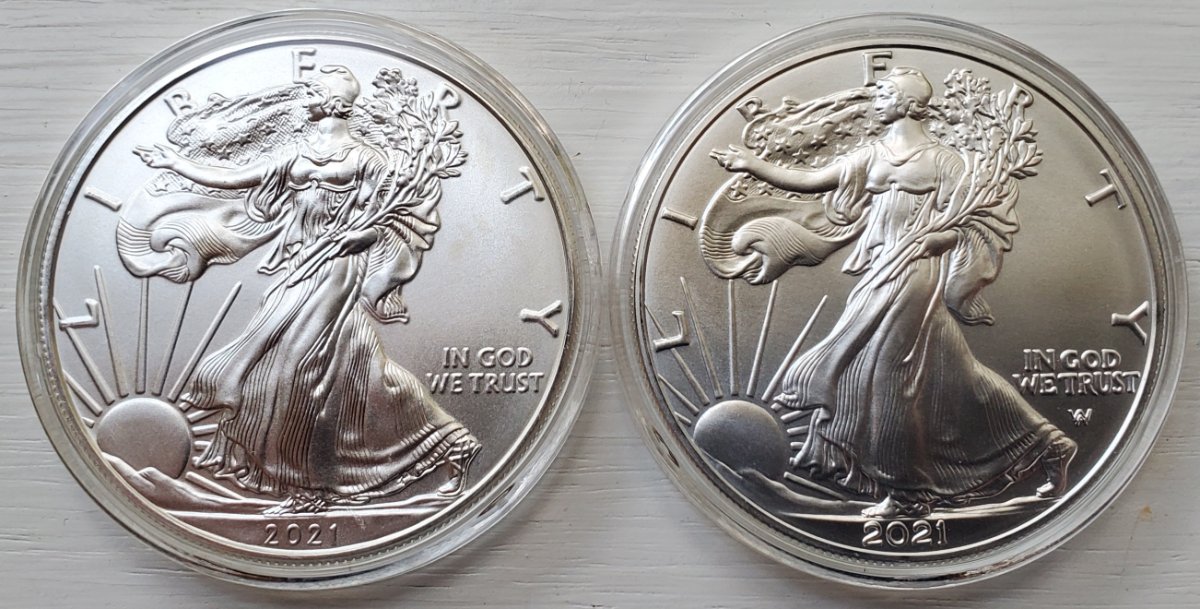 New-2021-Silver-Eagles-And-Type-2
