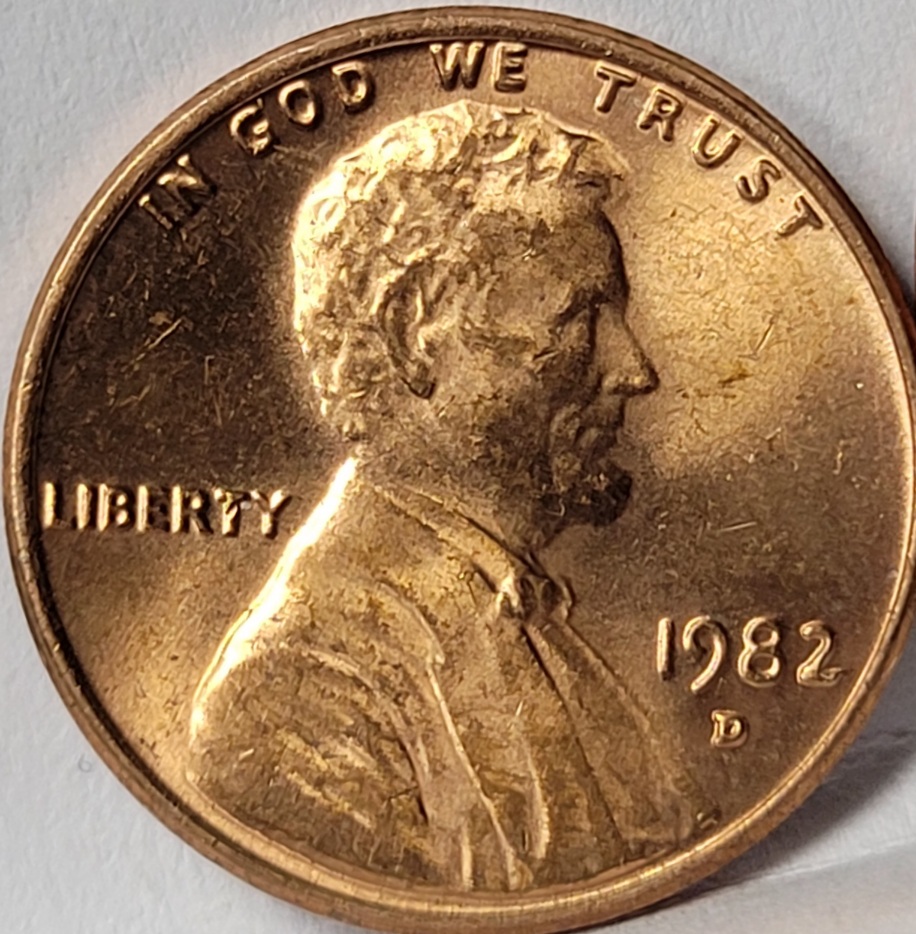 1982-D-Lincoln-Cent---Zinc--For-Grading.