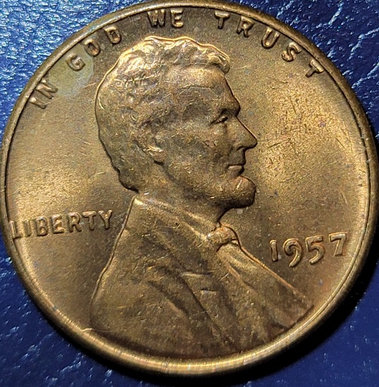 1957-Lincoln-Cent--Small-Cud-Rev.-&-Die-Crack-Obv.