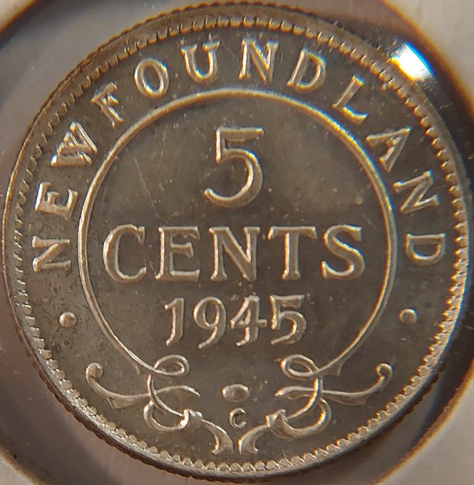 1945-Newfoundland-5c,-Narrow-Date,-Update.