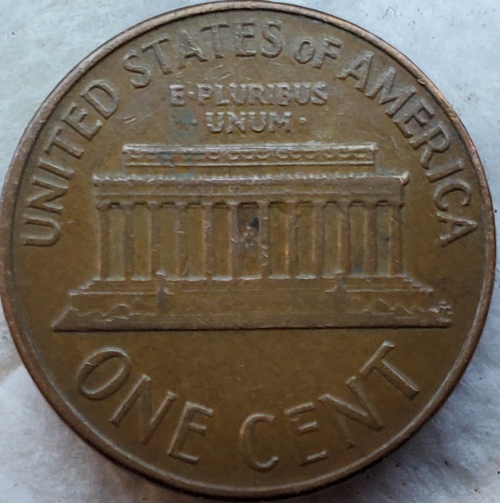 1966-P-Lincoln-Memorial-Cent,-Doubling-On-The-Reverse