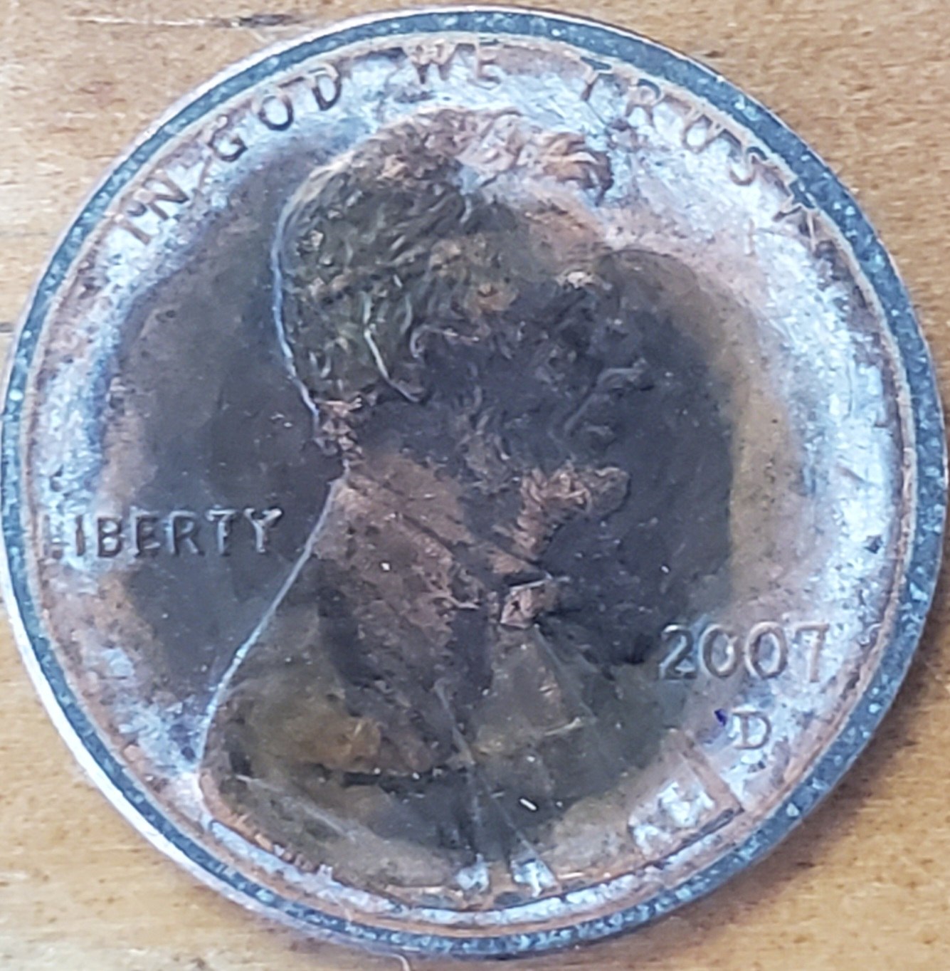 More-Good-Ole-Fashion-Fun-With-A-Sanding-Device-On-This-2007-D-Lincoln-Cent?