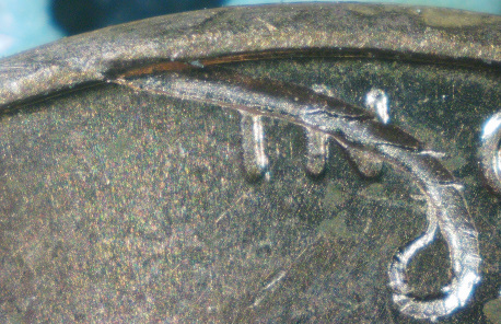 2015-P-Lincoln-Cent-Struck-Through-Wire-Or-Metal-Scraps?--X's-3-Or-4