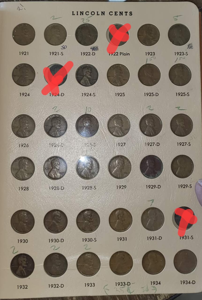 1909-S-And-Others-�-Lincoln-Cent-Collection
