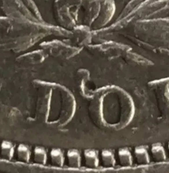 1921-Morgan-With-Interesting-'Bunny-Ear'-Above-O-In-Dollar