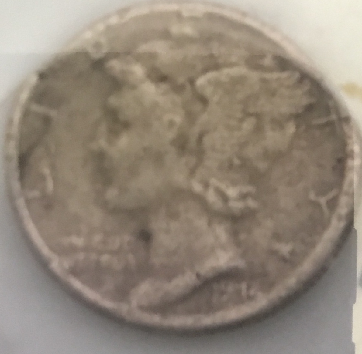 Mercury-Dime--With-Mistake-In-Year-Stamped---1914-D?