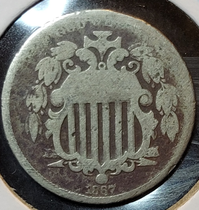1867-Shield-Nickel-With-Rays-Found-Roll-Hunting