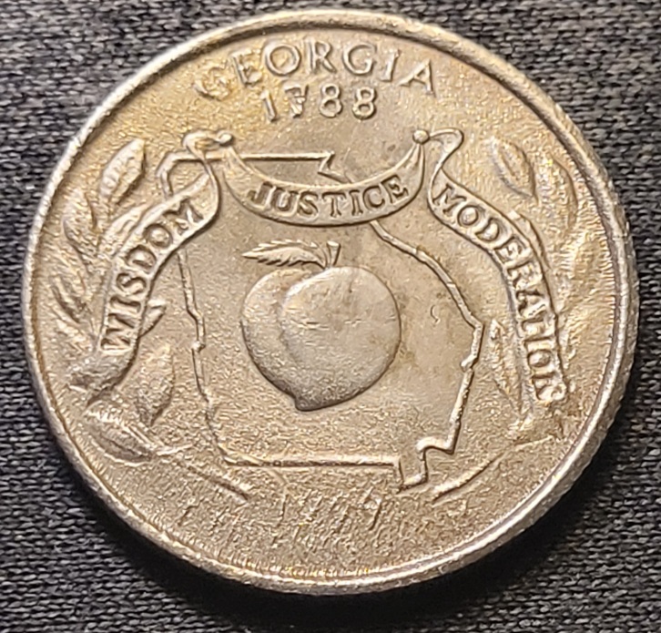 1999-P-Georgia-Statehood-Quarter-Struck--Through-Grease
