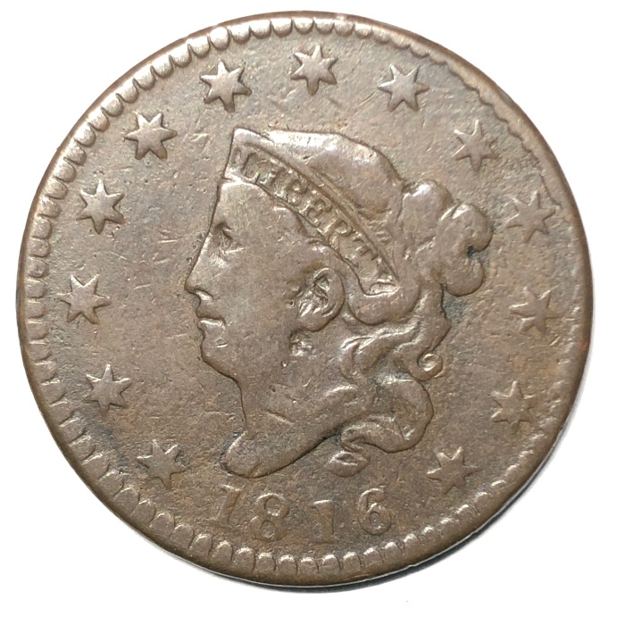 A-Complete-Type-And-Variety-Set-For-1816-US-Coins